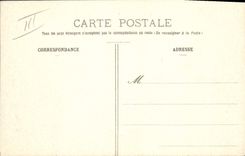Aeroplano de Farman del plano de la aviación de la POSTAL de la VENDIMIA con el campo de Red-redes en vuelo completo en una vuelta