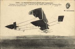 CPA Aviation Avion Le biplan Sommer pilote par Legagneux