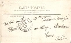 VINTAGE POSTCARD Aviation Plane Great week of aviation of Lyon Paulhan passing in front of the platforms