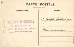 VINTAGE POSTCARD Aviation Biplane of Mr. Farman controls by lieutenant Cheutin