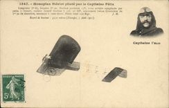CPA Aviation Avion Monoplan Bleriot pilote par le capitaine Felix 