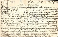 VINTAGE POSTCARD Aviation Legagneux Plane on Driving Bleriot monoplane Gnome 50 HP Gliding flight