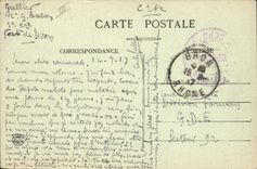 VINTAGE POSTCARD Aviation Bron Plane the airfield