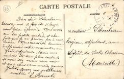 VINTAGE POSTCARD Aviation Plane Great festivals of aviation the Gibert aviator on Bleriot monoplane