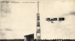 VINTAGE POSTCARD Aviation Plane the record of paulhan