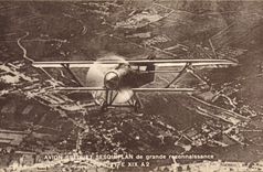VINTAGE POSTCARD Aviation Plane Breguet Sesquiplan of great recognition Type XIX has 2