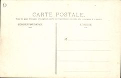 VINTAGE POSTCARD Automobile Circuit of Auvergne cuts Gordon Bennett 1905 Turn enters Train station of Laqueille and Ganote