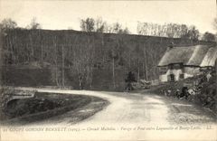 CPA Automobile Circuit d'Auvergne coupe gordon Bennett 1905 Circuit Michelin Virage et pont entre Laqueille et bourg La
