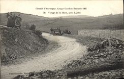 VINTAGE POSTCARD Automobile Circuit of Auvergne cuts Gordon Bennett 1905 Turn of dead close Lastic