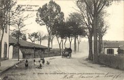 VINTAGE POSTCARD Automobile Circuit of Auvergne cuts Gordon Bennett 1905 Route du circuit before the 4 roads close Clermont Ferrand