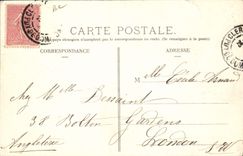 CPA Automobile Circuit d'Auvergne coupe gordon Bennett 1905 Route du circuit avant les 4 routes pres Clermont Ferrand
