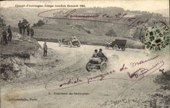 CPA Automobile Circuit d'Auvergne coupe gordon Bennett 1905 Tournant du gendarme 