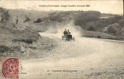 CPA Automobile Circuit d'Auvergne coupe gordon Bennett 1905 Tournant du gendarme 