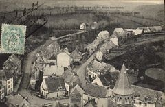 CPA Automobile Circuit d'Auvergne coupe gordon Bennett 1905 Panorama de Rochefort et les deux tournants 