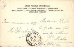CPA Automobile Circuit d'Auvergne coupe gordon Bennett 1905 Circuit Michelin Descente et virages Bourg Lastic 