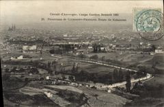 CPA Automobile Circuit d'Auvergne coupe gordon Bennett 1905 Panorama de Clermont Ferrand Route de Nohanent