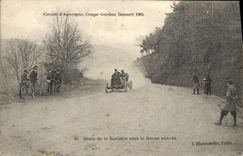CPA Automobile Circuit d'Auvergne coupe gordon Bennett 1905 Route de la Baraque sous la roche percee Velo Cycle Cyclism