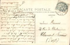 CPA Automobile Circuit d'Auvergne coupe gordon Bennett 1905 Nebouzat tournant des 4 routes 