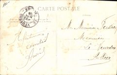 La administración de Delaunay Belleville del automóvil de la POSTAL de la VENDIMIA de los talleres tiene Saint lugar Vendome de Denis París