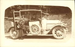 Real photo Automobile Woman Dog