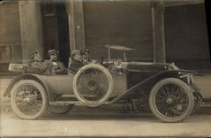 CARTE PHOTO Automobile Papa Bouchard a lyon 