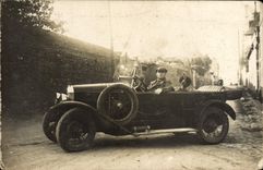 CARTE PHOTO Automobile Chien 