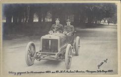 CPA Automobile Thery gagnant des eliminatoires 1905 Richard Brasier 