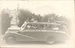 Real photo Automobile Bus Gavarnie Doors