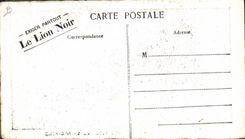 VINTAGE POSTCARD the black Lion Cars of the Black Lion to the festivals of the Semi Lent