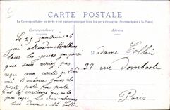 VINTAGE POSTCARD Automobile one-cylinder Barrel 8 horses of Dion Puteaux Button