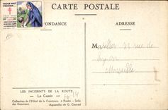 VINTAGE POSTCARD Automobile Incidents of the road the Blackcurrant