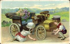 CPA Automobile Enfants 