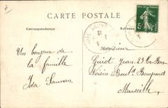 Placa municipal Michelin Septeuil del automóvil de la POSTAL de la VENDIMIA