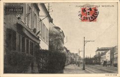 St municipal Cyr de Michelin de la placa del automóvil de la POSTAL de la VENDIMIA la escuela