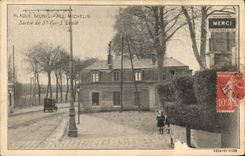 La placa municipal Michelin del automóvil de la POSTAL de la VENDIMIA salió St Cyr de la escuela