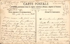 La placa municipal Michelin del automóvil de la POSTAL de la VENDIMIA salió St Cyr de la escuela