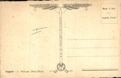 VINTAGE POSTCARD Illustrator Napoli Palazzo Gift Anna Sailing Boat