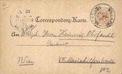 CPA Illustrateur Carte 1895 Paysanne Folklore Autriche