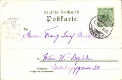 VINTAGE POSTCARD Illustrator Allerheiligen Chart 1897