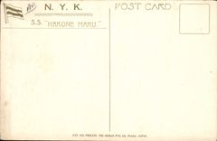 VINTAGE POSTCARD Japanese Japan NYK S Hakone Maru