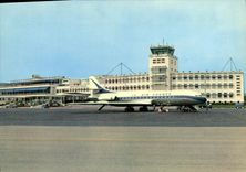 CPM Avion Aviation Nice La Caravelle et l'aeroport de Nice Cote d'Azur