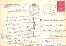 MODERN CARD Intercontinental Plane Aviation Boeing 707B of the TWA