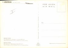 MODERN CARD Plane Aviation Boeing 727.256 Iberia