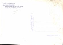 POSTAL MODERNA base aérea plana 136 de la aviación del reaprovisionamiento de aviones de Toul Rosieres de un jaguar de la 11ma escuadrilla de la caza