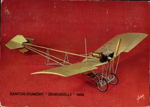 MODERN CARD Plane Aviation Santos Dumont 1908 France Brazil