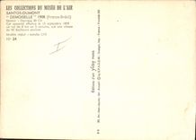 MODERN CARD Plane Aviation Santos Dumont 1908 France Brazil