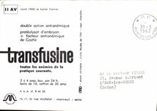 MODERN CARD Plane Aviation Biplane April 1909 Farman