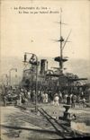 VINTAGE POSTCARD Boat War Catastrophe of Iena Iena seen by Back port side