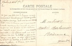 CPA Bateau Guerre Catastrophe du Iena pendant l'explosion 12 mars 1907