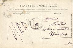 CPA Bateau Guerre Catastrophe du Iena Place d'armes Ceremonie religieuse 